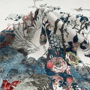 Chinese ethnic style jacquard positioning suit fabric cheongsam Hanfu brocade satin national trend acting costume
