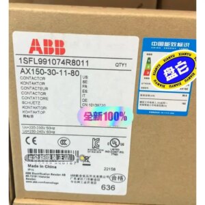 ABB AC contactor，AX150-30-11-80