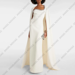 Long Arabic Mother of the Bride Dresses Wedding Party Gowns Asymmetrical Neck Sweep Train