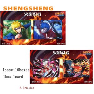 Wholesales Naruto Collection Cards Booster Box Wave 4 Hand-Painted 1 Case 6.3*8.8 Cm Rare Playing Cards Games Cartoon Toy
