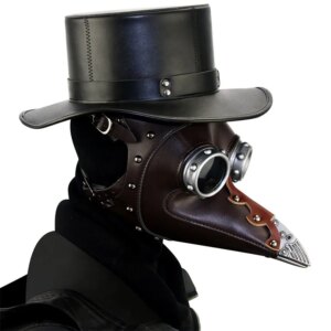 Casual Goth Dome Steam Halloween headgear leather hat