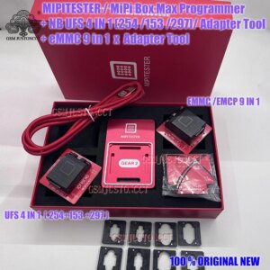 2024 NEWEST Original MIPITESTER / MiPi Box Max Programmer /NB UFS 4 IN 1 (254 /153 /297)/ eMMC 9 in 1 x Adapter Tool