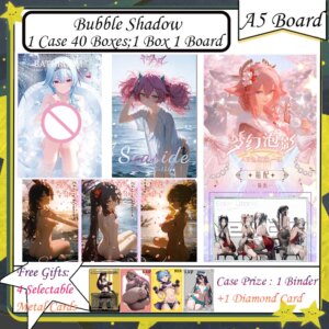 Bubble Shadow A5 Board New Goddess Story Card Anime Goddess Albedo Nezuko Rem Nami Swimsuit Bikini Waifu Booster Box Hobby Gifts