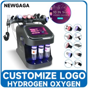 NEWGAGA 10 In 1 Facial Machine H2O2 Aqua Peeling Lift Skin Bubble Moisturizer Oxygen Machine Hydro Skin Care Cleansing For Salon