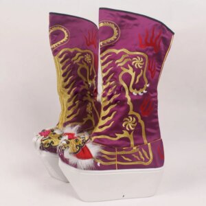 in OrientTown Traditional Men Women Chinese Operas Cosplay High Heels Ancient Emperor Boots Embroidered Dragon Hanfu Boot