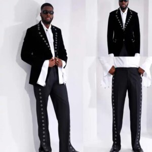 Fashion Suit for Men Business Single Breasted 2 Piece Lapel Men’s Casual Suit Formal Business Mens Jackets Streetwear Customized