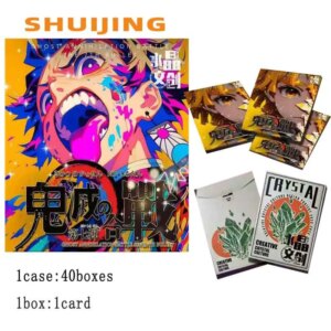 Newest Demon Slayer Collection Card Booster Box Wave 7 B5 SHUIJING Various Processes Equisite Origional Playing Game Cards Kid