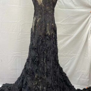 African Beaded 2025 High Quality Nigerian Sequins With Pearl Lace French Tulle Lace Fabric For Party Dress Sewing