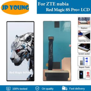 Original AMOLED 6.8″ For ZTE nubia Red Magic 8S Pro+ RedMagic 8S Pro Plus LCD Touch Screen Digitizer Assembly Replacement Parts