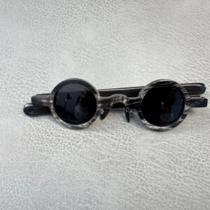 Women Sunglasses Men Unique Small Round Stripes Handmade Buffalo Horn Sunglass Man Prescription Reading Eyeglass Frames