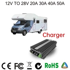 Dc Dc Ev Charger 12v To 28v 20A 30A 40A 50A Boost Converter Fast Charging for Lithium Lifepo4 AGM for Lead-acid Battery Module