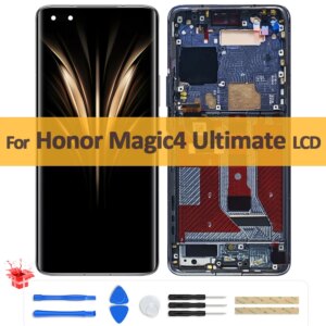 6.81″ OLED For Honor Magic4 Ultimate LCD Display Digitizer Assembly For Magic4 Prestige Edition LGE-AN20 Touch Screen Replace