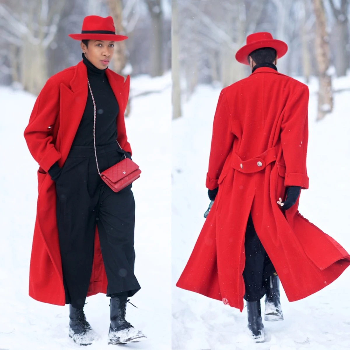 Men Coat Solid Color Quality 100% Woolen Fabric Classic Warm Winter Autumn Coat Double Breast Peaked Lapel Out-Wear Custom