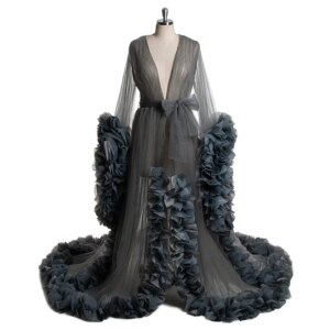Maternity Gown Lace Maxi Dresses Women Clothes Photography Pregnancy Dress For Photo Shoot fluffy