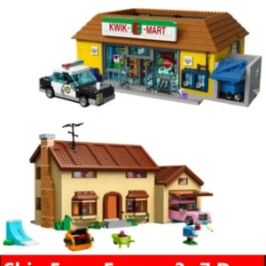 IN STOCK The Kwik E Mart And Supermarket House Model Building Blocks Bricks 16004 16005 71016 71006 Toys Birthday Christmas Gift