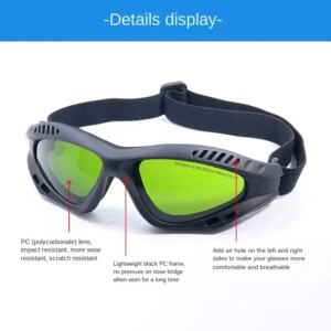 Uv Fiber Laser Protection Eyewear 355 980 1064 1550nm Beauty salon goggles OD8(protection 200-450,800-2000nm)