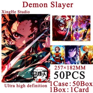 2025 Demon Slayer B5 Collection Large Cards Wholesale Anime Character Hobbies Gift And Child Toys