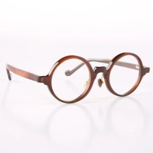 Eyeglass Frames Unique Round Vintage Retro Reading Optical Eyeglasses Handmade Light Coffee Horn Prescription Man Glasses Frames