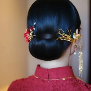 Antique Hair Accessories Hairpin Female Minimalistic Headdress Chinese Style Xiuhe Morning Gowns Toast Clothing Hairpin
