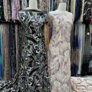 Africa Nigerian Beaded French Mesh Lace With Sequins High Quality 2025 Embroidery Lace Sequins Lace For Wedding Dresses Women