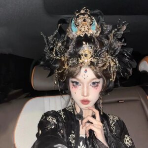 Earrings Ear Hanging Ancient Style Han Chinese Clothing Headdress Studio Shooting Photo Merman Hair Accessories Exotic Tuinga