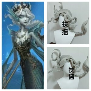 Styled Antigravity Cosplay Wigs Silent Spear of Fisherwoman in Identity V Cosplay Wig Accessories Fans Gift Customized Wig +Wig
