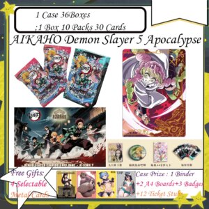 New DS-05 English Version AIKAHO Demon Slayer 5 Apocalypse Demon Slayer Cards Tanjirou Kamado Nezuko Character Collection Cards