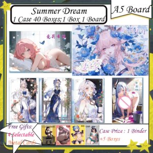 Summer Dream A5 Board New Goddess Story Card Anime Goddess Albedo Nezuko Rem Nami Swimsuit Bikini Waifu Booster Box Hobby Gifts