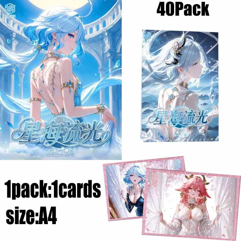 Goddess Story Booster Box Case Beautiful Girl Acrylic Cards Wave 1 A4 Wholesale Party Games Adult Collection