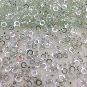 Luxurious African Beaded Net Mesh Lace Fabric with 2025Sequins French Tulle for Nigerian Wedding Party Dresses Embroidered Beads
