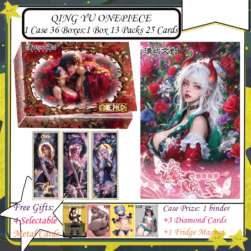 QING YU ONEPIECE Phantom like a dream Anime One Piece Cards Nami Luffy Character Collection Cards Game Child Gift Toy