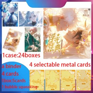 Newest QingYan WenChuang JuJutsu Kaisen A6 Boards Acrylic JJK Card Collection Boards Gojo Satoru Nanami Sukuna Hobby Gift