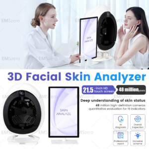 Q2 3D AI Facial Skin Analyzer Detection Skin Problem Diagnosis 8 Spectrum Professional Analysis Beauty Salon Equipment