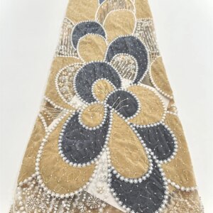 2025 African French Nigerian High End Tulle Lace Fabric With Beads Sequins Mesh for Embroiderg Wedding Party Bride Sewing Dress