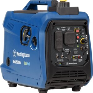 2550 Peak Watt Super Quiet & Lightweight Portable Inverter Generator, RV Ready 30A Outlet, Gas and Propane Powered
