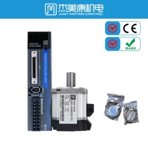 JMC 200W AC Servo Motor Set with Driver 0.62N.m Single Phase 220VAC 3000rpm for Wiring Machine Includes Brake Kit