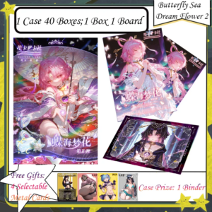 Butterfly Sea Dream Flower 2 A5 New Goddess Story Cards A5 Boards Anime Goddess Character Albedo Nezuko Rem Nami Power Zero 2