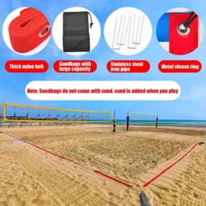Volleyball Court Lines Beach Volleyball Court Lines Foldable Accessories For Professional Training Sports Use Grass Park