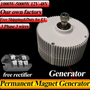 Very affordable price 3000W 12V 24V 48V Low Star Speed Coreless Rare Earth Permanent Magnet Generator Alternator Maglev