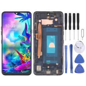 For lg g8x thinq lcd display touch screen digitizer assembly+display frame replacement for lg g8x lcd display llmg850emw