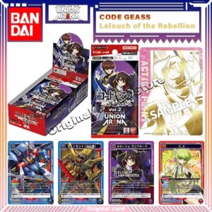 Original Bandai CODE GEASS Lelouch of the Rebellion Card UNION ARENA TCG EX02BT Japanese Anime Collection Cards Children Gifts