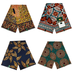Newest Nigerian Ankara African Wax Prints Fabric Sewing Veritable Soft Textile Material 6 Yards For Women Cotton Wedding Dresses