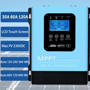 230VDC 48V 60V 72V 84V 96V MPPT Solar Charge Controller Ship From EU warehouse 30A 60A 80A PV Solar Panel Charging Regulator
