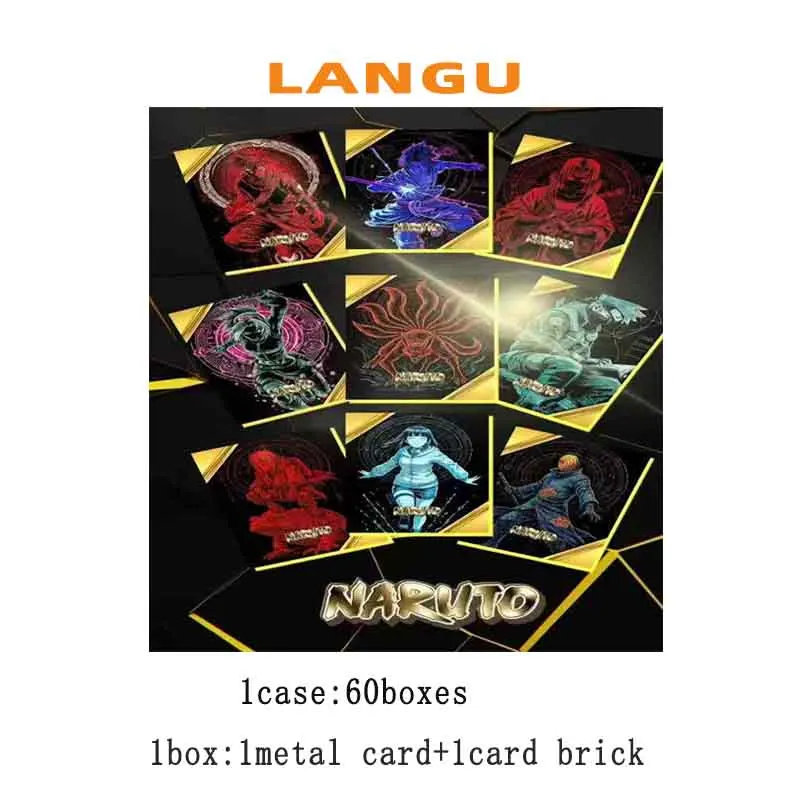 Origional Naruto Collection Cards Wave3 LANGU Color Paper Various Process Various Equisite 1 Case Playing Cards Games Toy