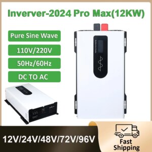 Pure Sine Wave Inverter 24v 220v 12000W 10000W High Power 24V 48V 60V 72V 96V To 110v Converter Solar Car Inverters Off Grid