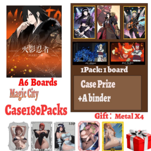Latest Magic City Naruto Japanese Anime Konoha Bonds Collection A6 Color Paper Cards Hinata Sakura Sasuke Booster Hobby Gift