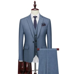 Business groom’s suit long pants wedding suit for men wedding party dress