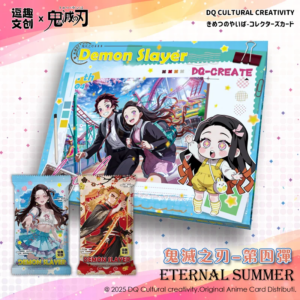 New Douqu 4 Demon Slayer Summer Light Year Cards Anime Tanjirou Kamado Nezuko Diamond Flash SSP Collection Cards Doujin Toy Gift