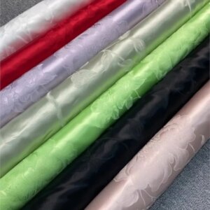 Early spring new product Multi-color silk satin jacquard fabric 35momme thick heavy-duty wide pure clothing
