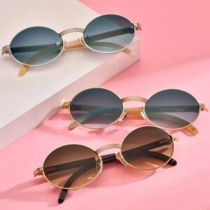 2025 Retro Round Full-frame Natural Water Buffalo Horn Sunglasses High-quality Outdoor Uv400 Protective Sunglasses Men Women